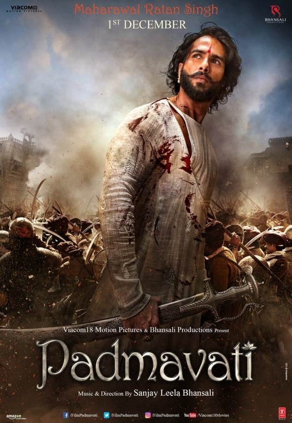 Ranveer Singh, Deepika Padukone and Shahid Kapoor in Padmavati