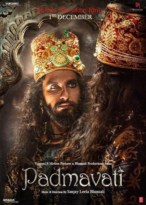 Ranveer Singh, Deepika Padukone and Shahid Kapoor in Padmavati