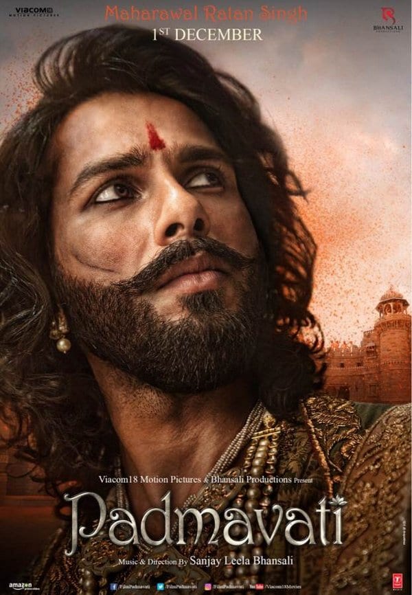 Ranveer Singh, Deepika Padukone and Shahid Kapoor in Padmavati