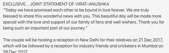 Anushka Sharma and Virat Kohli got married